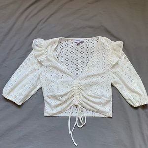 White Topshop top. Size 6.